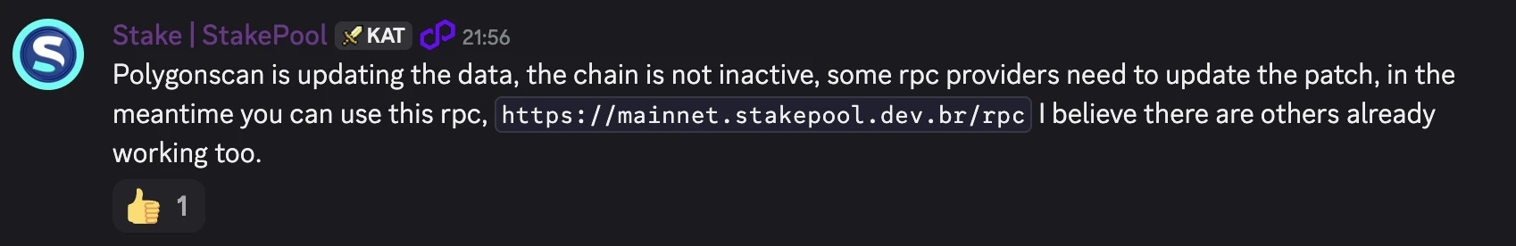 Polygon Labs澄清Polygonscan数据更新不影响主链运行