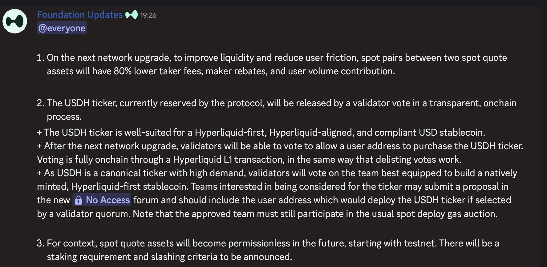 Hyperliquid协议启动USDH代币符号释放计划