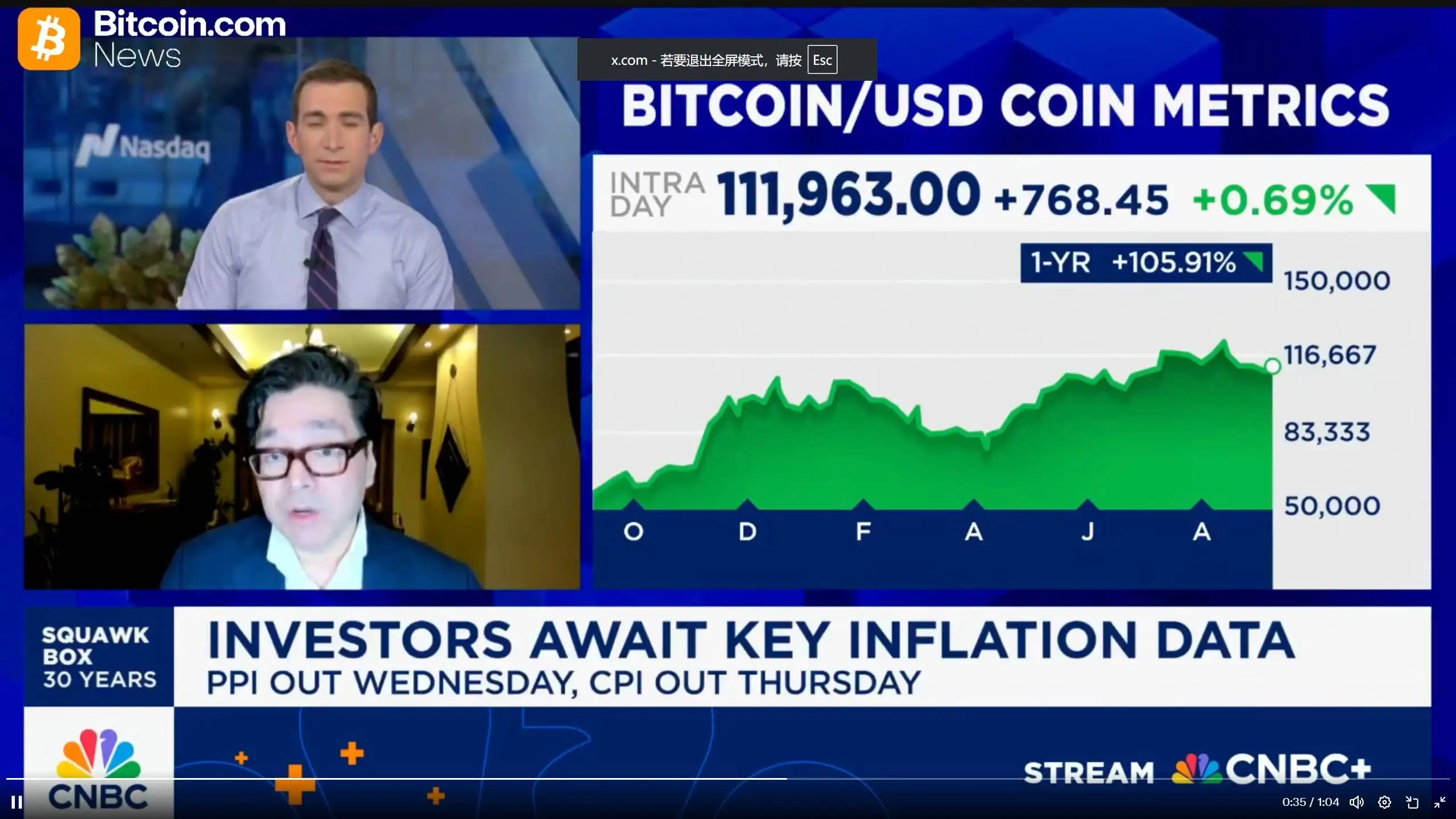 Tom Lee预测比特币年底或达20万美元
